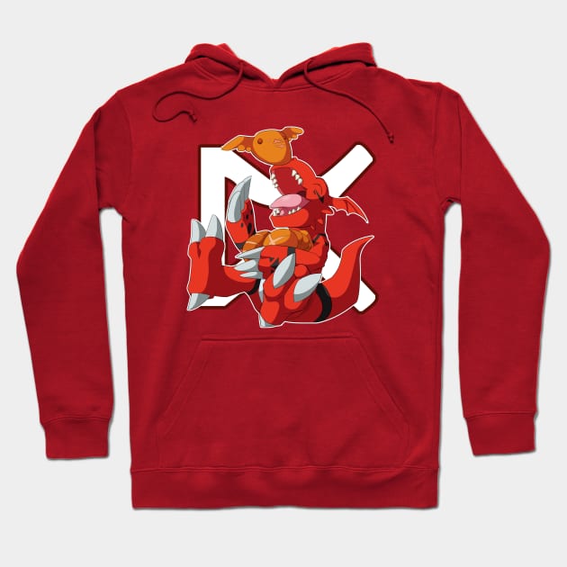 Guilmon Bread Hoodie by PRPrints